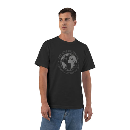 Globe Emblem T-Shirt — "Cut Life Universal" Streetwear Tee