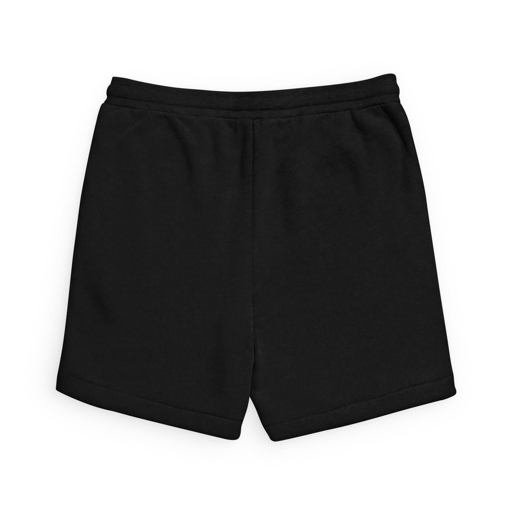 Embroidered Red Sparrow Black Sponge Fleece Sweatshorts
