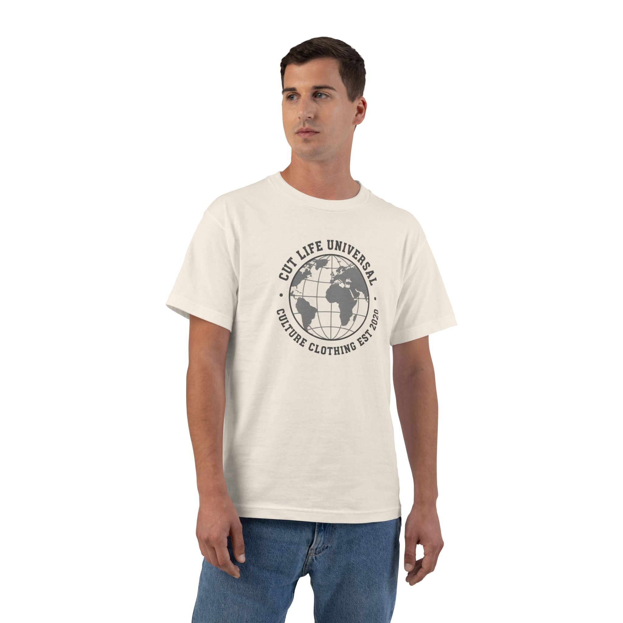 Globe Emblem T-Shirt — "Cut Life Universal" Streetwear Tee