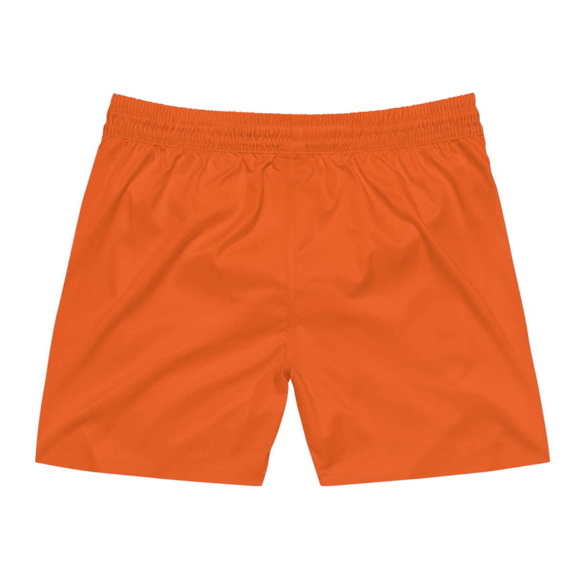Men's Orange CUT LIFE — Quick-Dry Beach Trunks with Dark Green Stay Fly Cut Bird